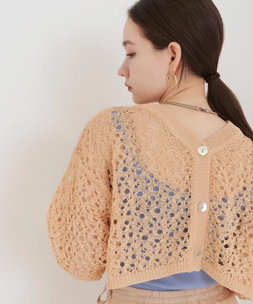 【トリココムデギャルソン】前後 2WAY コットンカーディガン レーステープ M tricot COMME des GARCONS(トリココムデギャルソン) 02SS crew