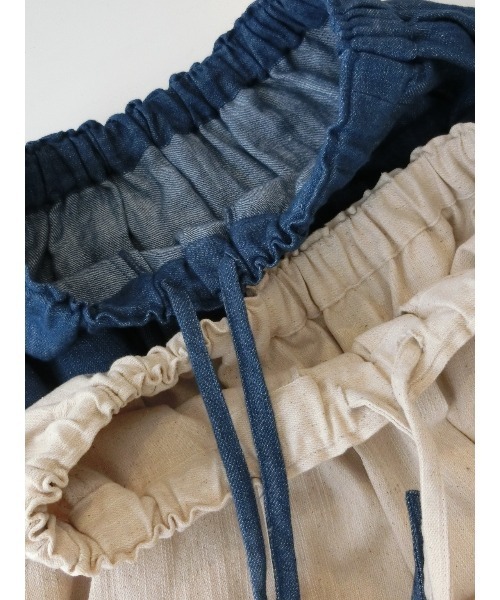 ulu（ウル）の「Linen denim flare skirt（デニムスカート・レディース・ベージュ・FREE）」の13枚目の写真