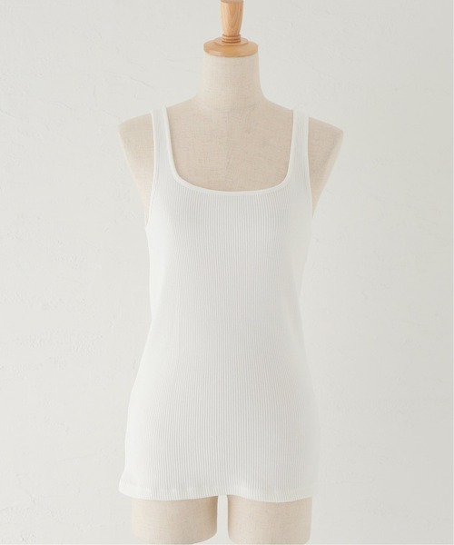 Spick & Span(スピックアンドスパン)の「テレコ 2wayタンク(タンクトップ・レディース・ホワイト/ベージュ/ブラウン/カーキ・FREE)」の12枚目の写真