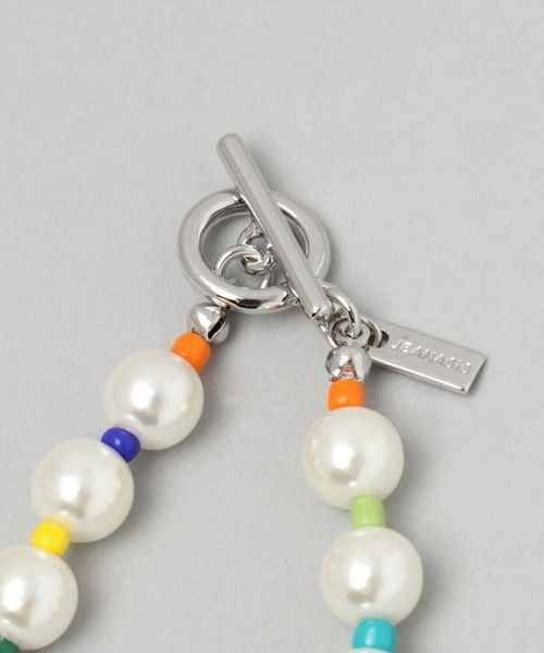 JEANASIS（ジーナシス）の「カラフルビーズネックレス/285533（ネックレス・レディース・シルバー系その他・FREE）」の3枚目の写真