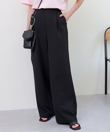 COLONY 2139 | サイズ展開あり/ストレッチイージーケアーパンツ(1タックワイド)/ワイドパンツ(スラックス)