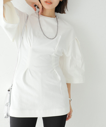 CLANE（クラネ）の「【CLANE/クラネ】BIG SLEEVE WAIST SHAPE TOPS：トップス（Tシャツ/カットソー・レディース）」
