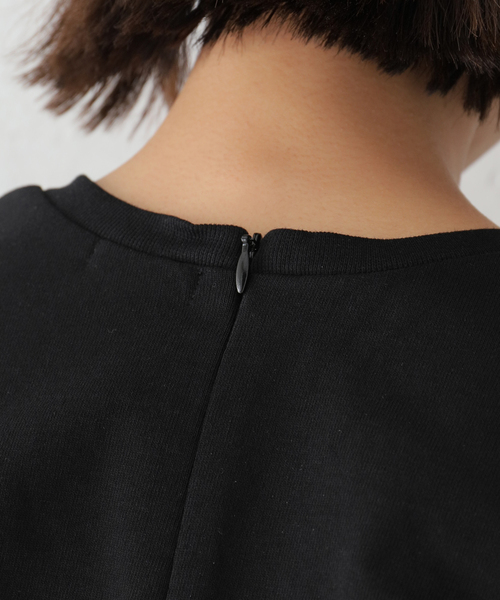 CLANE(クラネ)の「【CLANE/クラネ】BIG SLEEVE WAIST SHAPE TOPS:トップス(Tシャツ/カットソー・レディース・ホワイト/ブラック・SMALL)」の14枚目の写真