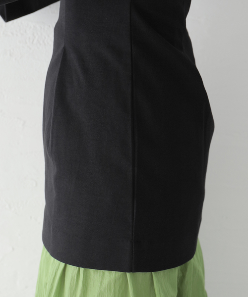 CLANE(クラネ)の「【CLANE/クラネ】BIG SLEEVE WAIST SHAPE TOPS:トップス(Tシャツ/カットソー・レディース・ホワイト/ブラック・SMALL)」の11枚目の写真