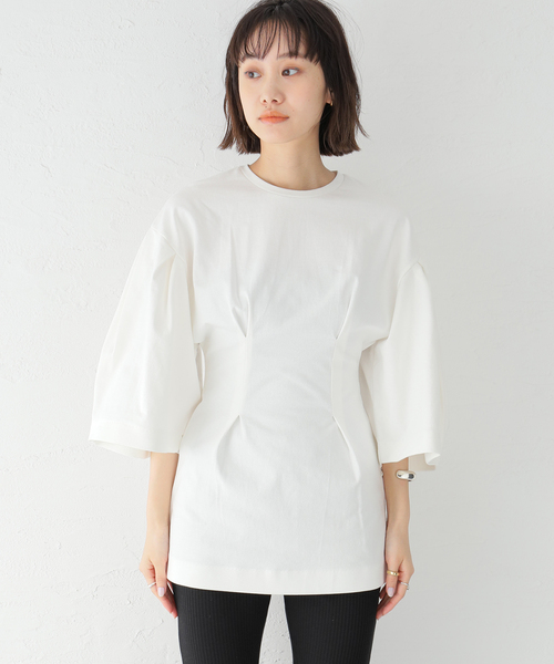 トップス CLANE WAIST SHAPE PUFF SLEEVE TOPS 20AW先行受注アイテム紹介Part3】先行受注会オススメアイテムを
