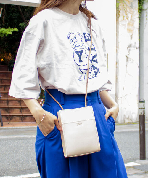 GLOSTER（グロスター）の「【GLOSTER/グロスター】レザーマルチポシェット ミニバッグ スクエアショルダー（ショルダーバッグ・メンズ・ブラック/ベージュ・FREE）」の12枚目の写真