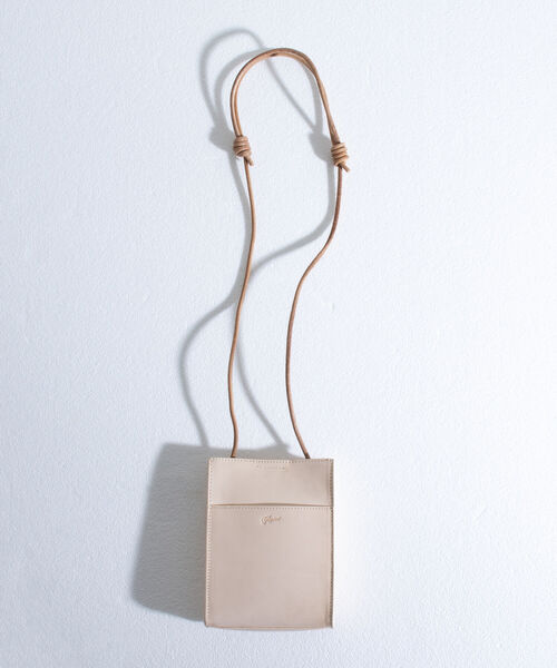 GLOSTER（グロスター）の「【GLOSTER/グロスター】レザーマルチポシェット ミニバッグ スクエアショルダー（ショルダーバッグ・メンズ・ブラック/ベージュ・FREE）」の21枚目の写真