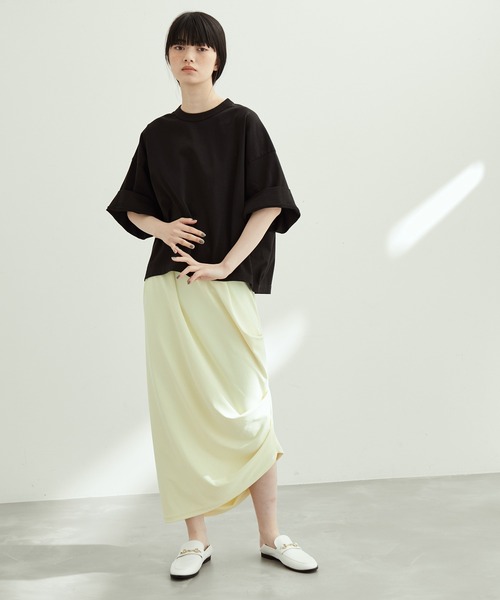 ADAM ET ROPE'（アダムエロペ）の「ワイドスリーブTEE（Tシャツ/カットソー・レディース・ピンク系その他2/サックスブルー/ホワイト/ブラック・FREE）」の10枚目の写真