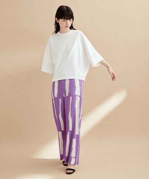 ADAM ET ROPE'（アダムエロペ）の「ワイドスリーブTEE（Tシャツ/カットソー・レディース・ピンク系その他2/サックスブルー/ホワイト/ブラック・FREE）」の18枚目の写真