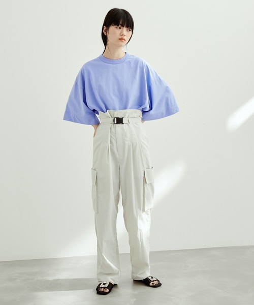 ADAM ET ROPE'（アダムエロペ）の「ワイドスリーブTEE（Tシャツ/カットソー・レディース・ピンク系その他2/サックスブルー/ホワイト/ブラック・FREE）」の8枚目の写真