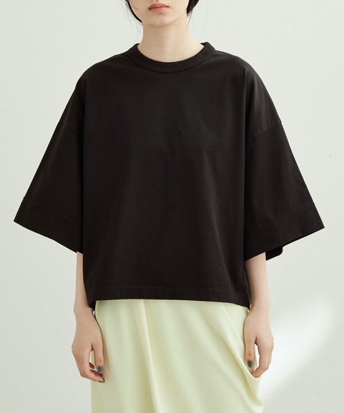 ADAM ET ROPE'（アダムエロペ）の「ワイドスリーブTEE（Tシャツ/カットソー・レディース・ピンク系その他2/サックスブルー/ホワイト/ブラック・FREE）」の6枚目の写真