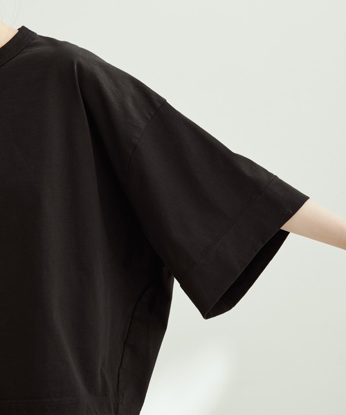 ADAM ET ROPE'（アダムエロペ）の「ワイドスリーブTEE（Tシャツ/カットソー・レディース・ピンク系その他2/サックスブルー/ホワイト/ブラック・FREE）」の19枚目の写真