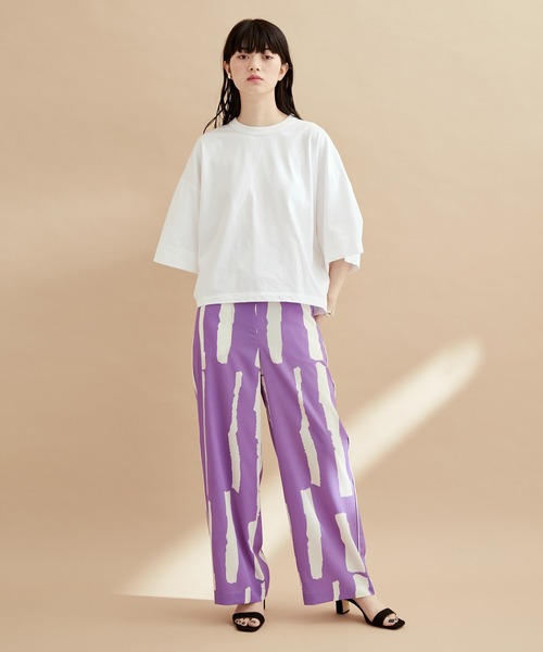 ADAM ET ROPE'（アダムエロペ）の「ワイドスリーブTEE（Tシャツ/カットソー・レディース・ピンク系その他2/サックスブルー/ホワイト/ブラック・FREE）」の21枚目の写真