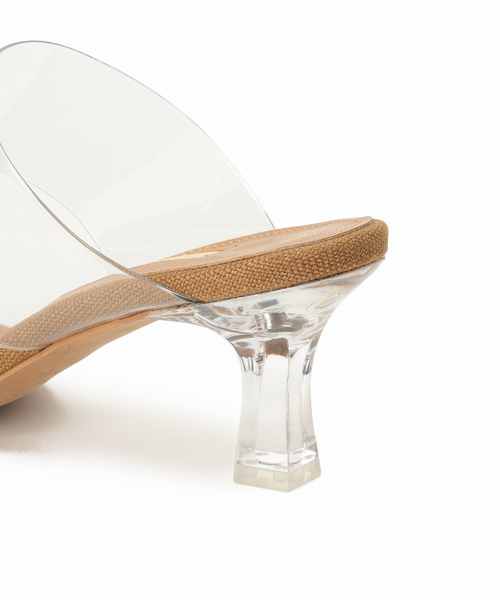 LE TALON（ルタロン）の「GRISE 6cmクリアストラップミュールサンダル（サンダル・レディース・ブルー系その他/ホワイト/キャメル・SMALL/X-LARGE/MEDIUM/LARGE）」の7枚目の写真