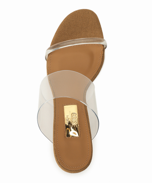 LE TALON（ルタロン）の「GRISE 6cmクリアストラップミュールサンダル（サンダル・レディース・ブルー系その他/ホワイト/キャメル・SMALL/X-LARGE/MEDIUM/LARGE）」の9枚目の写真