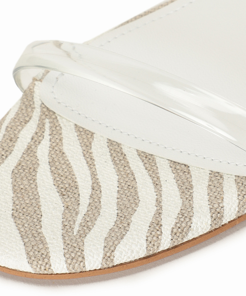 LE TALON（ルタロン）の「GRISE 6cmクリアストラップミュールサンダル（サンダル・レディース・ブルー系その他/ホワイト/キャメル・SMALL/X-LARGE/MEDIUM/LARGE）」の11枚目の写真