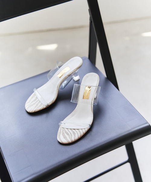 LE TALON（ルタロン）の「GRISE 6cmクリアストラップミュールサンダル（サンダル・レディース・ブルー系その他/ホワイト/キャメル・SMALL/X-LARGE/MEDIUM/LARGE）」の17枚目の写真