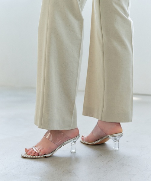 LE TALON（ルタロン）の「GRISE 6cmクリアストラップミュールサンダル（サンダル・レディース・ブルー系その他/ホワイト/キャメル・SMALL/X-LARGE/MEDIUM/LARGE）」の18枚目の写真