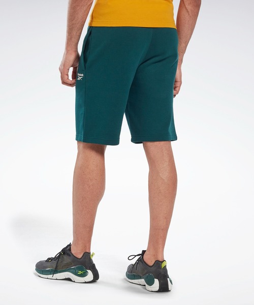 Reebok(リーボック)の「アイデンティティ フリース ショーツ / Identity Fleece Shorts(その他パンツ・メンズ・グリーン/ブラック・XXX-LARGE/X-LARGE/SMALL/XX-LARGE/X-SMALL/MEDIUM/LARGE)」の3枚目の写真