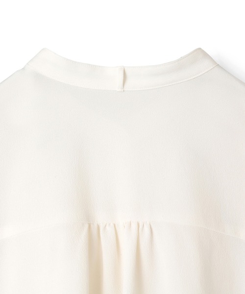 ANAYI(アナイ)の「ジョーゼットバイカラータイツキ ブラウス(シャツ/ブラウス・レディース・ピンクベージュ/ホワイト/ブラック・38/36)」の7枚目の写真