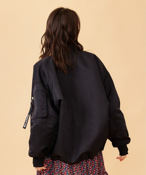 MILKFED.（ミルクフェド）の「MA-1 FLIGHT JACKET（MA-1・レディース・ブラック/オフホワイト/オリーブ・ONE SIZE）」の12枚目の写真