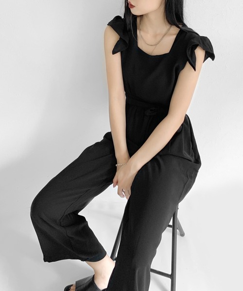 サロペット・オーバーオール・オールインワン LVEU. Bustier pleated jumpsuit LVEU. Bustier pleated jumpsuit