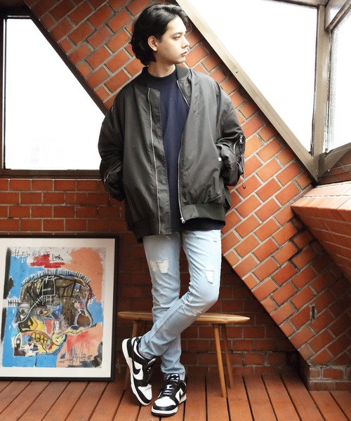 ８(eight)（エイト）の「ダメージスキニーデニム（デニムパンツ・メンズ・ブラック/サックスブルー/ブルー・MEDIUM/X-LARGE/LARGE）」の22枚目の写真