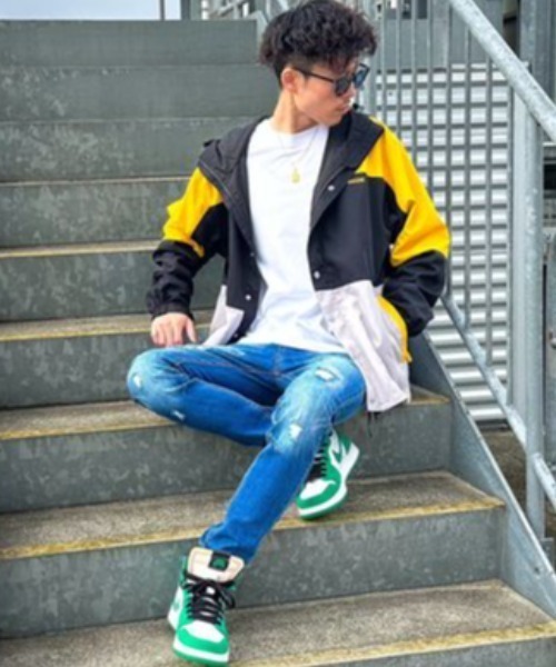 ８(eight)（エイト）の「ダメージスキニーデニム（デニムパンツ・メンズ・ブラック/サックスブルー/ブルー・MEDIUM/X-LARGE/LARGE）」の5枚目の写真