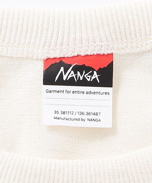 SHIPS any(シップス エニィ)の「NANGA:ウシオダ ヒロアキ プリント 半袖 Tシャツ(Tシャツ/カットソー・メンズ・ホワイト/ライトホワイト/ホワイト系その他・MEDIUM)」の8枚目の写真