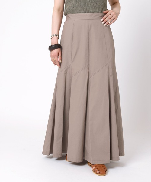 B.C STOCK（ベーセーストック）の「ゴアードフレアースカート（スカート・レディース・ブラック/ブラウン/イエロー・FREE）」の2枚目の写真