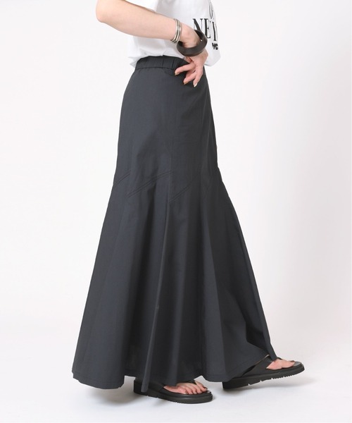 B.C STOCK（ベーセーストック）の「ゴアードフレアースカート（スカート・レディース・ブラック/ブラウン/イエロー・FREE）」の8枚目の写真