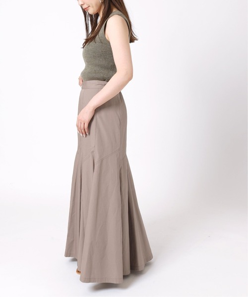 B.C STOCK（ベーセーストック）の「ゴアードフレアースカート（スカート・レディース・ブラック/ブラウン/イエロー・FREE）」の10枚目の写真