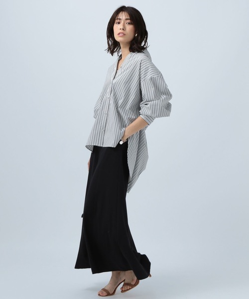 BAYFLOW（ベイフロー）の「ストライプシャツ（シャツ/ブラウス・レディース・ホワイト/ブルー/グリーン・FREE）」の12枚目の写真