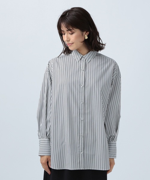 BAYFLOW（ベイフロー）の「ストライプシャツ（シャツ/ブラウス・レディース・ホワイト/ブルー/グリーン・FREE）」の19枚目の写真