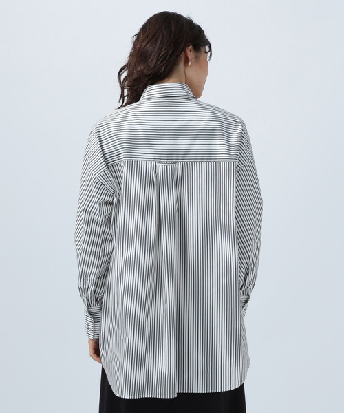 BAYFLOW（ベイフロー）の「ストライプシャツ（シャツ/ブラウス・レディース・ホワイト/ブルー/グリーン・FREE）」の21枚目の写真