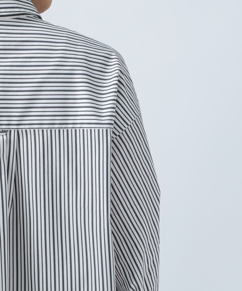 BAYFLOW（ベイフロー）の「ストライプシャツ（シャツ/ブラウス・レディース・ホワイト/ブルー/グリーン・FREE）」の22枚目の写真