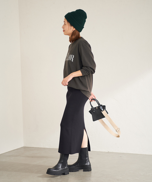 Odub（オーダブ）の「《予約》別注【Odub/オーダブ】LOGO L/S TEE：ロンT（Tシャツ/カットソー・レディース・ホワイト/ブラック/ピンク・FREE）」の5枚目の写真