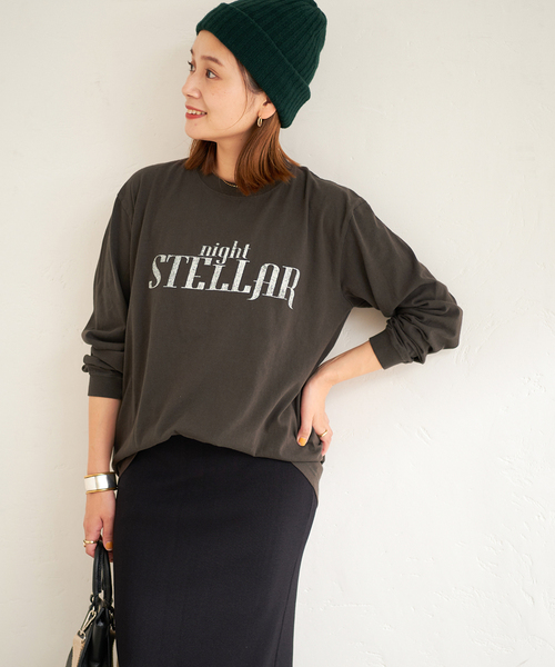 Odub（オーダブ）の「《予約》別注【Odub/オーダブ】LOGO L/S TEE：ロンT（Tシャツ/カットソー・レディース・ホワイト/ブラック/ピンク・FREE）」の6枚目の写真