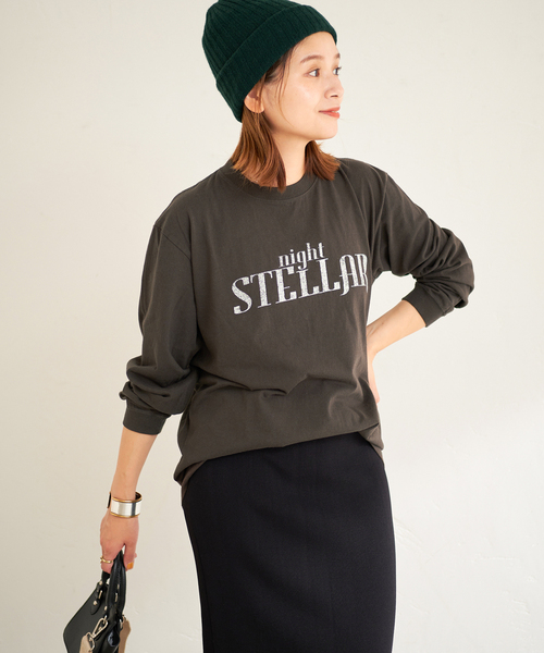 Odub（オーダブ）の「《予約》別注【Odub/オーダブ】LOGO L/S TEE：ロンT（Tシャツ/カットソー・レディース・ホワイト/ブラック/ピンク・FREE）」の8枚目の写真