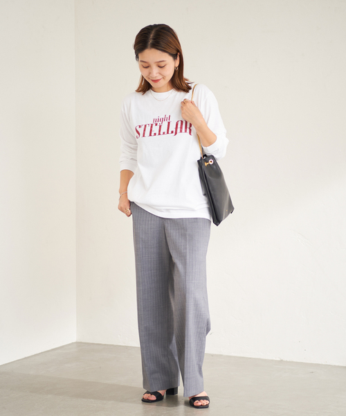 Odub（オーダブ）の「《予約》別注【Odub/オーダブ】LOGO L/S TEE：ロンT（Tシャツ/カットソー・レディース・ホワイト/ブラック/ピンク・FREE）」の10枚目の写真