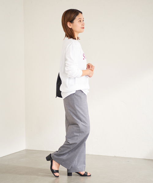 Odub（オーダブ）の「《予約》別注【Odub/オーダブ】LOGO L/S TEE：ロンT（Tシャツ/カットソー・レディース・ホワイト/ブラック/ピンク・FREE）」の13枚目の写真