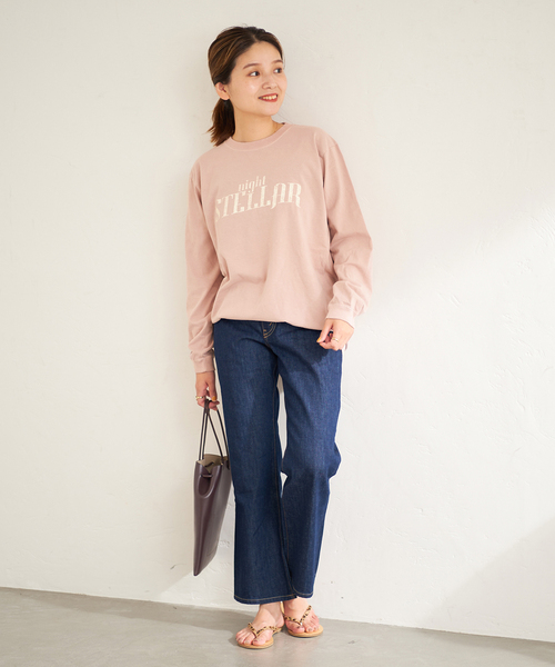 Odub（オーダブ）の「《予約》別注【Odub/オーダブ】LOGO L/S TEE：ロンT（Tシャツ/カットソー・レディース・ホワイト/ブラック/ピンク・FREE）」の15枚目の写真