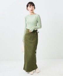 Baserange ベースレンジ　Brig Skirt リブロングスカート 楽天市場】【8/20限定・最大2万円OFFクーポン配布中】BASERANGE