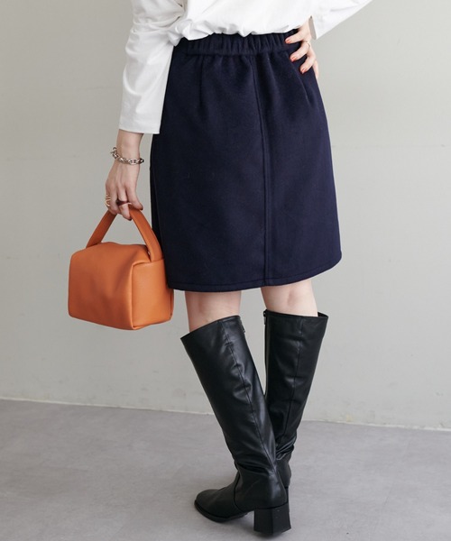 DISCOAT(ディスコート)の「台形ミニスカート(スカート・レディース・オレンジ/ネイビー・FREE)」の10枚目の写真