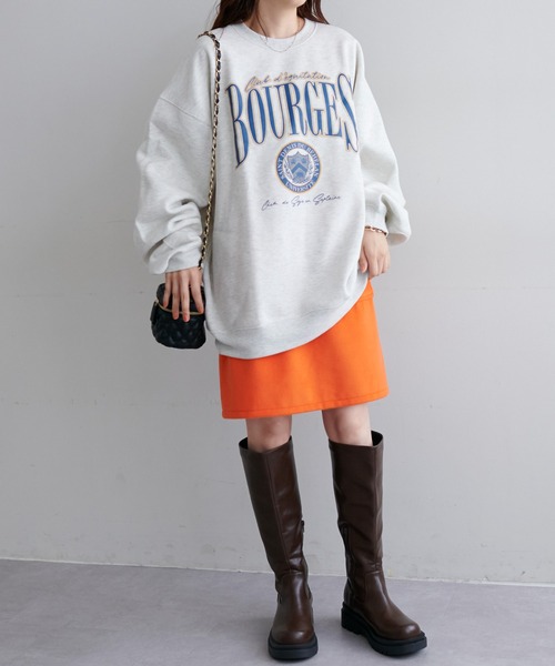 DISCOAT(ディスコート)の「台形ミニスカート(スカート・レディース・オレンジ/ネイビー・FREE)」の13枚目の写真