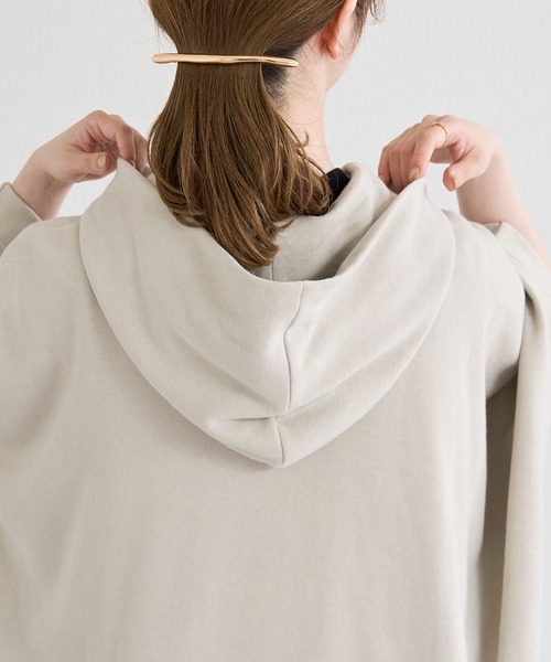 russet（ラシット）の「スウェットポンチョ(O-029)（パーカー・レディース・ブラック/ベージュ/グレー/グリーン/マスタード・FREE）」の19枚目の写真