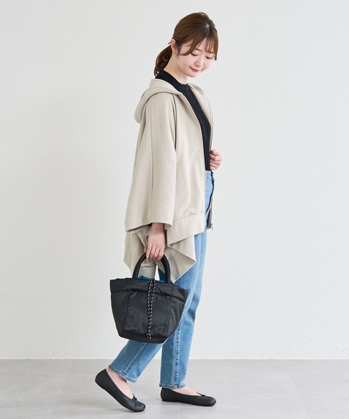 russet（ラシット）の「スウェットポンチョ(O-029)（パーカー・レディース・ブラック/ベージュ/グレー/グリーン/マスタード・FREE）」の10枚目の写真