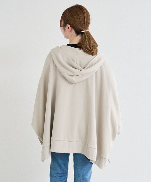 russet（ラシット）の「スウェットポンチョ(O-029)（パーカー・レディース・ブラック/ベージュ/グレー/グリーン/マスタード・FREE）」の16枚目の写真
