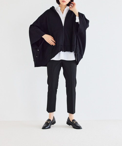 russet（ラシット）の「スウェットポンチョ(O-029)（パーカー・レディース・ブラック/ベージュ/グレー/グリーン/マスタード・FREE）」の6枚目の写真