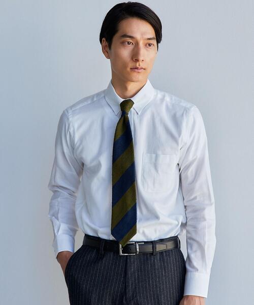 green label relaxing（グリーンレーベルリラクシング）の「＜CANCLINI＞スタンダード タブカラー ドレスシャツ（ビジネスシャツ・メンズ・ホワイト/ライラック/コバルトブルー/ライトブルー・39cm/37cm/38cm/40cm/41cm/42cm/43cm）」の2枚目の写真